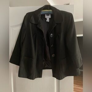 Black 3/4 sleeve blazer